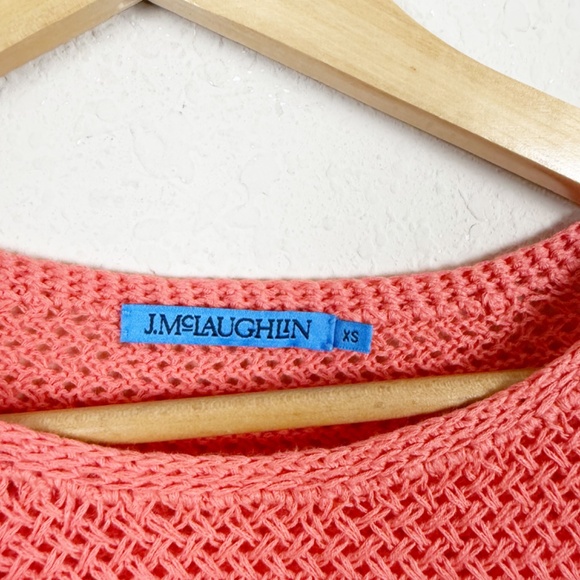 J. Mclaughlin Donna Linen Blend Open Knit Sweater Size XS - Picture 3 of 5